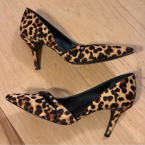 Nine West Leopard Print D'Orsay Pump Women's Size 6M - Picture 10 of 14